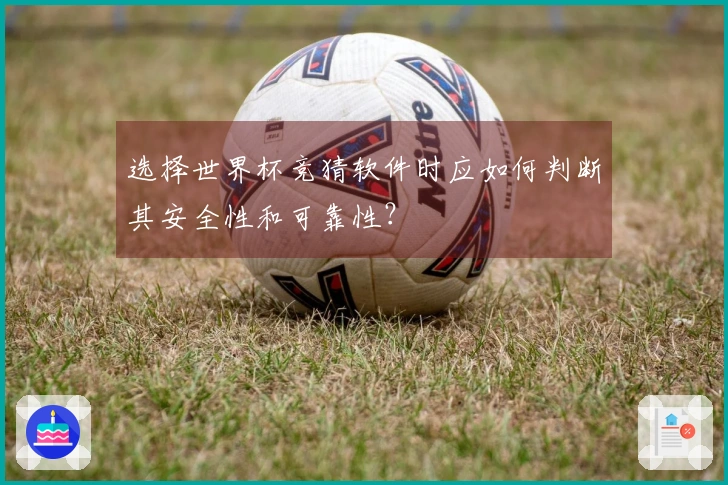 选择世界杯竞猜软件时应如何判断其安全性和可靠性？